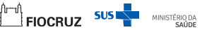 Logo Fiocruz, SUS e Ministério da Saúde
